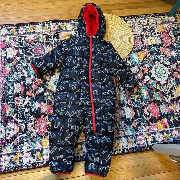 Spyder Fleece Lined Snow Suit Printed 24 Months - Picture 2 of 7